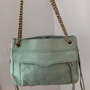 Mint leather w/ gold hardware Rebecca Minkoff bag